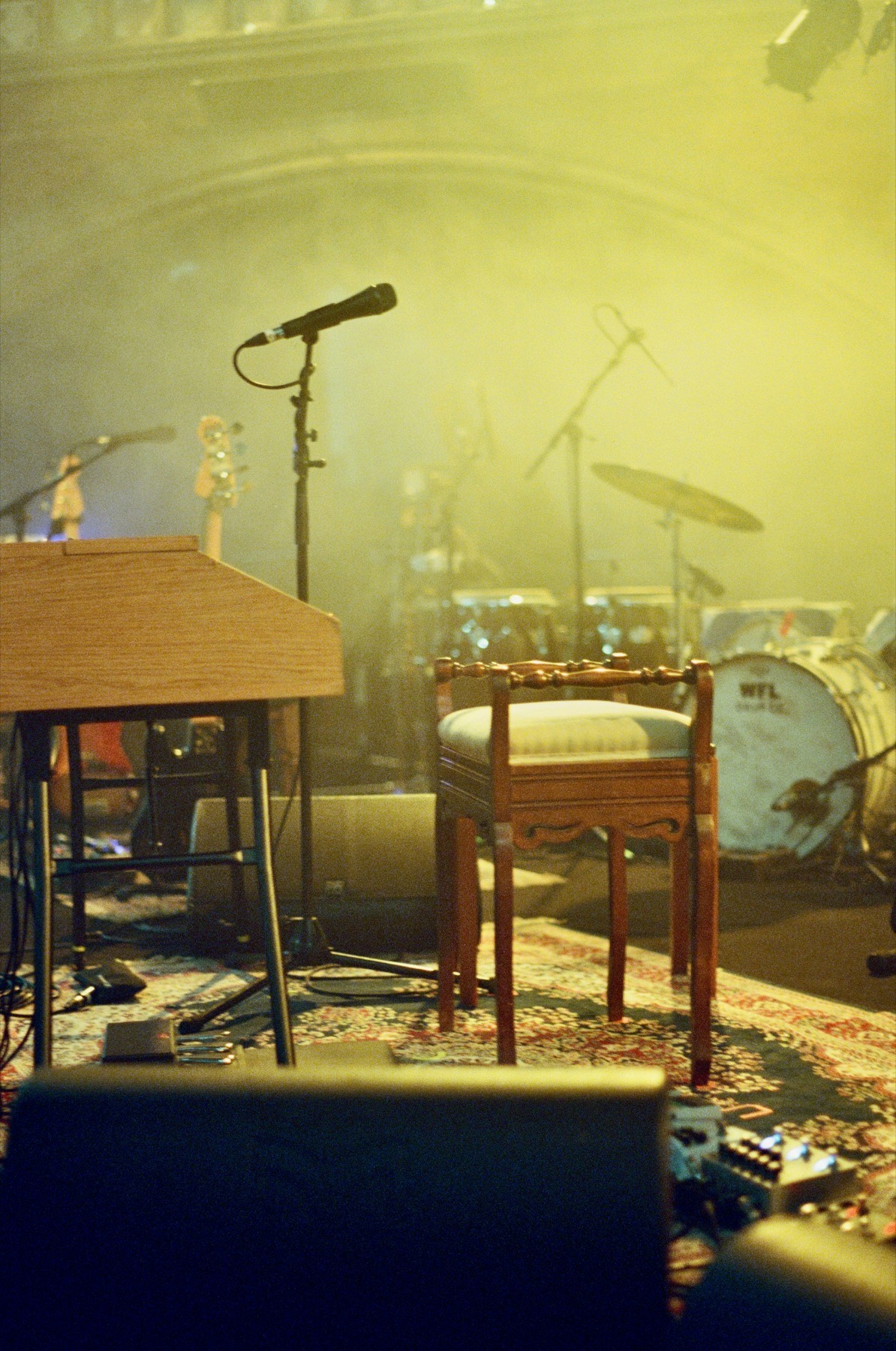 Backstage · before the set